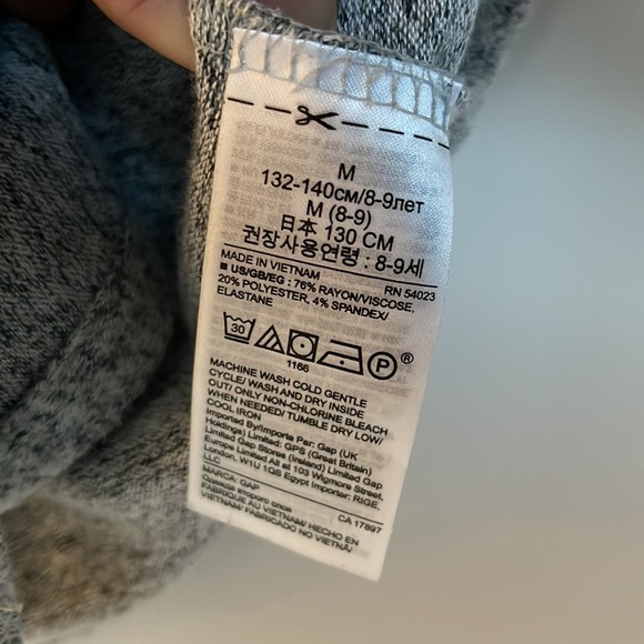 GAP Kids Open Front Grey Cardigan - Picture 4 of 4